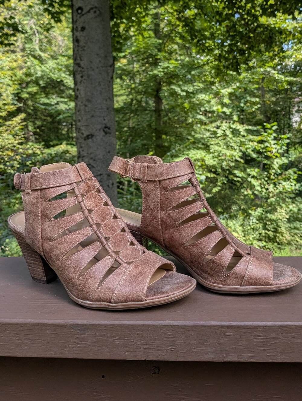 Women's Naturalizer Open-Toe Strap Heels